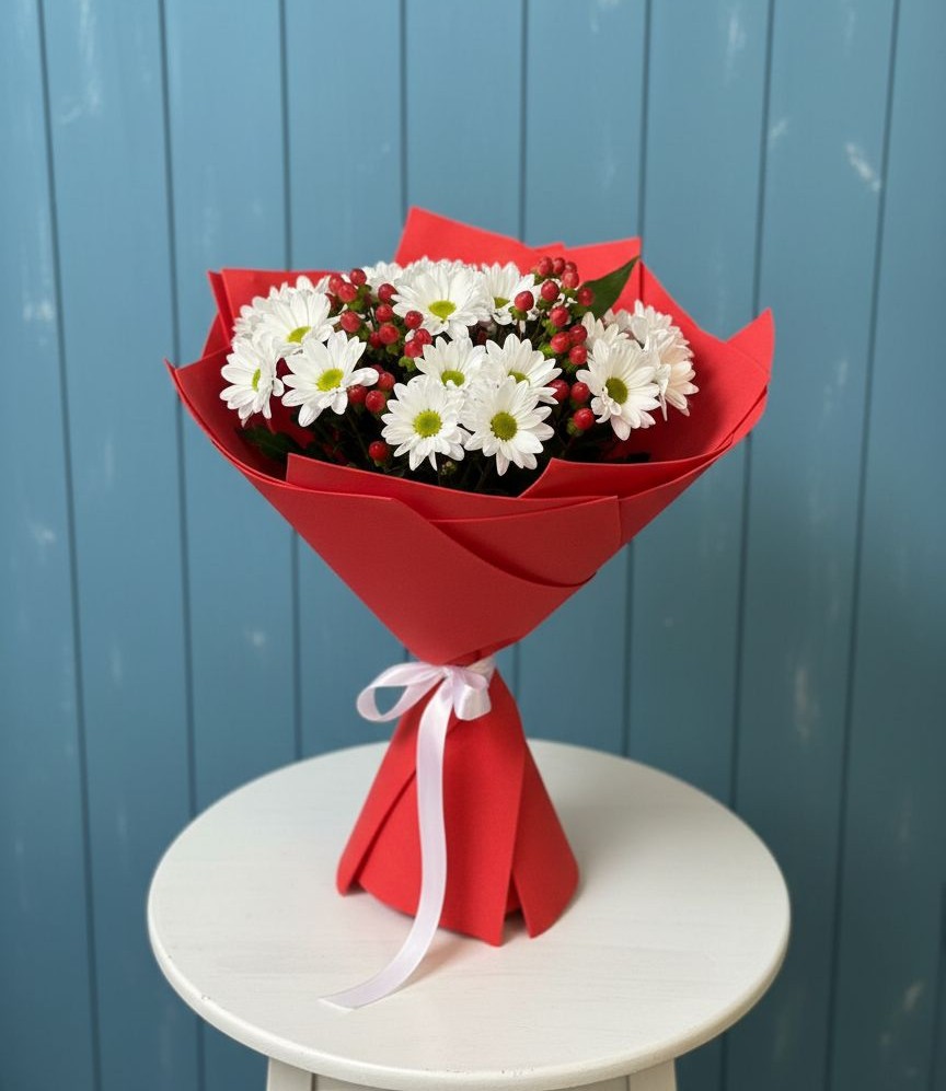 Букет цветов из: Хризантемы в Кратово