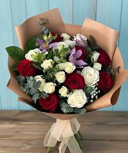Букет цветов из:  Розы и Альстромерии в Кратово