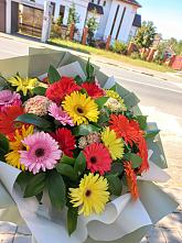 Букет цветов из:  Герберы #REPLACE_PRED# Кратово